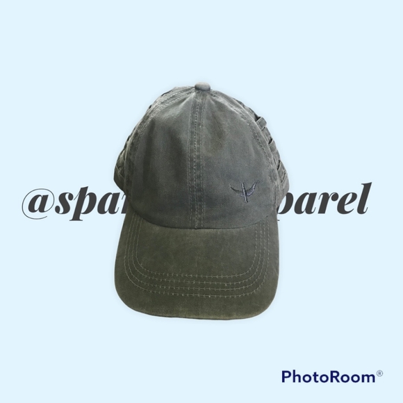 High ponytail  baseball hat gray - Picture 2 of 4